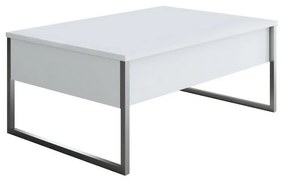 Măsuță de conferință Luxe White and Silver
