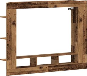 vidaXL Cabinet TV Pe perete Lemn vechi 152 x 22 x 113 cm Lemn compozit