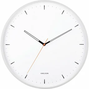 Ceas de perete Karlsson 5940WH de design 40 cm, alb