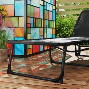 Outsunny Șezlong Pliabil, Spătar Reglabil în 5 Trepte, Pernă, Tapițerie, până la 120 kg, Oțel, Gri Deschis, 58 x 189 x 32,5 cm | Aosom Romania