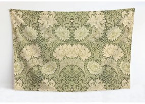 Pătură din amestec de bumbac Tierra Bella Green Morris, 170 x 240 cm