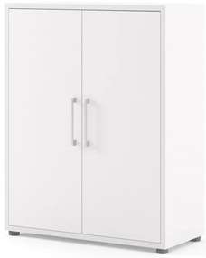 Dulap Modulo 89 x 40 x 113 cm, uși din lemn, alb