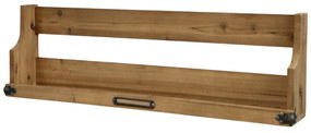 Raft din lemn, cu aspect rustic