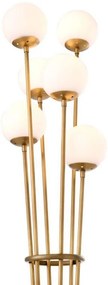 Lampadar design LUX cu 6 surse de lumina Tortora, alama antic 112759 HZ