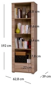 Raft Gwenn 1S/60 (Stejar sonoma). 1052921