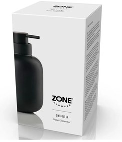 Dozator de săpun lichid negru din gresie ceramică 300 ml Sensu – Zone