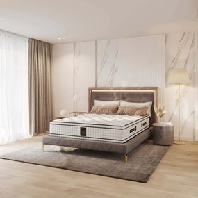 Saltea cu arcuri pocket Gold Edition 80×200 cm, fermitate moale / medie, 32 cm înălțime