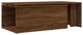 Masuta de cafea, stejar maro, 150x50x35 cm, lemn prelucrat