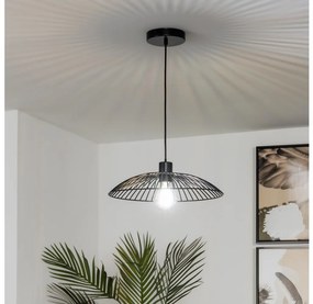 Brilagi - Lustră LED suspendată pe cablu CERIA WIRE, 1x E27, max. 40W, 230V, Ø 26 cm, negru