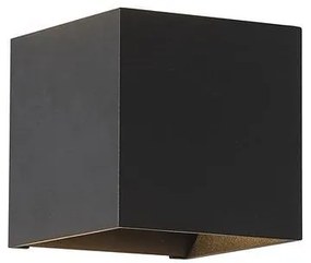 Aplica iluminat ambiental metal negru Newton Square