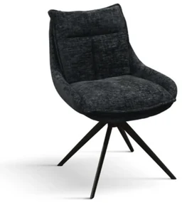 SET 2 Scaune Magnum, structura metalica, tesatura - NEGRU - STANDARD
