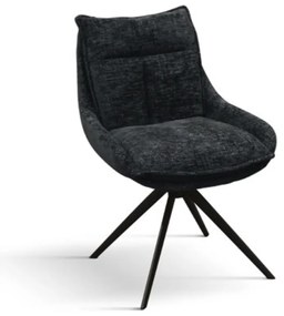 SET 2 Scaune Magnum, structura metalica, tesatura - NEGRU - STANDARD
