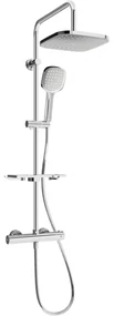 Mexen KT33 set de duș cu pară de tip ploaie și baterie termostatică, Crom - 771503393-00