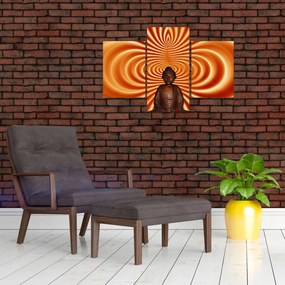 Tablou cu statuie mică (90x60 cm)