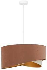 Lustră LED pe cablu Brilagi LYRA 1xE27/15W/230V maro/crem/auriu