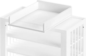 Masă de înfășat albă din lemn de fag Forrest – Vipack