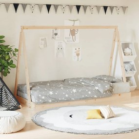 834537 vidaXL Cadru pat pentru copii, 90x200 cm, lemn masiv de pin