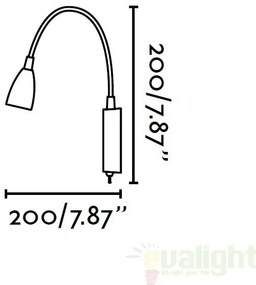 Aplica de perete cu iluminat LED, LOKE 41019