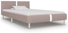 280841 vidaXL Cadru de pat, cappuccino, 90 x 200 cm, piele ecologică