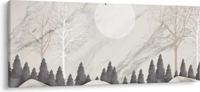 Tablou - Peisaj de iarnă (120x50 cm)