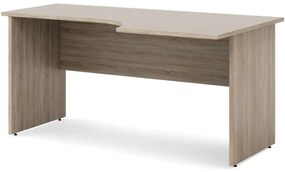 Masa ergonomica Impress 160 x 90 cm, dreapta, stejar sonoma