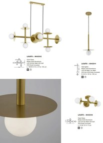 Lustra moderna suspendata design minimalist LICATO aurie 8L