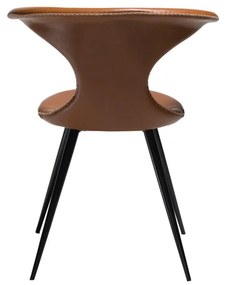 Scaun din piele artificială DAN-FORM Denmark Flair, maro