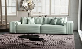 Canapea extensibilă dumonde cu ladă de depozitare si sezut confortabil din spuma high-density, Marbela Ambience Mint XXL 295x100 cm
