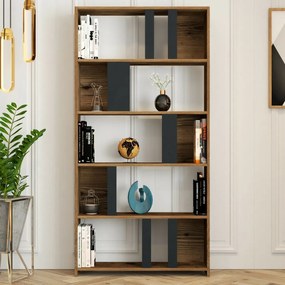 Bibliotecă Lima Anthracite and Walnut
