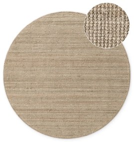 Covor taupe rotund din iută ø 200 cm Bouclé Jaipur – Hanse Home