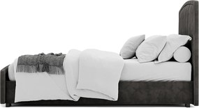 Pat Misha Tapitat cu Saltea 120/140/160/180x200cm - 120x200