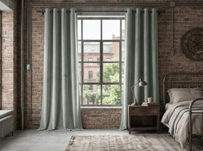 Draperie opaca DREAM VELVET 140x250 cm, gri Agatat: Inele metalice