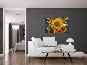 Tablou - Flori de toamnă (90x60 cm)