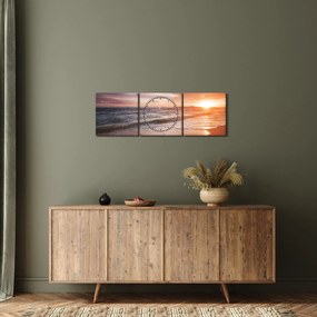 Tablou - Apus de soare în Thailanda (cu ceas) (90x30 cm)