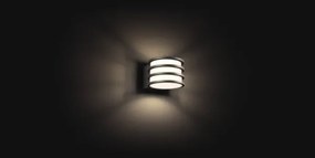 Philips - Lampă LED de perete pentru exterior Hue LUCCA, RGB, reglabilă, 1xE27/8,1W/230V, IP44