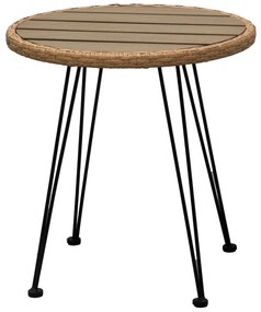 Autronic Set de grădină 1+2, metal, polyrattan,natural, AZ-F1208 NAT