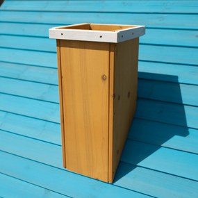 Căsuţă pentru grădină din lemn cu bancă, pridvor şi cutie poştală, BULEN
