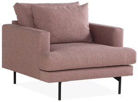 Set mobilier tapițat Seattle T105Roze, Tapiterie, Picioare: Metal