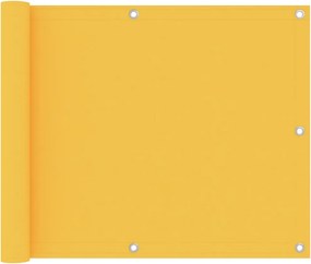 vidaXL Paravan balcon, galben, 75x300 cm, țesătură oxford