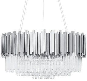 Lustra suspendata, Cristale de Sticla, Glamour Silver 80