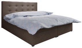 Pat matrimonial Boxspring 180 cm Fade 1 (maro) ( cu saltea și sp. depozitare). 1046485