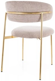 Scaun Elton bej inchis/auriu Raven30