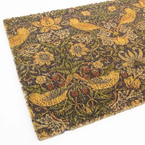 Covoraș de intrare din fibre de nucă de cocos 40x60 cm William Morris Strawberry Thief – Artsy Doormats