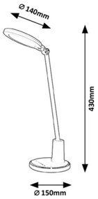 Lampă de masă LED tactilă dimabilă Rabalux LED/10W/230V 3000-6000K