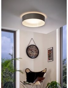 Eglo 31623 - Plafonieră LED MASERLO, 16W, 230V, Ø 40,5 cm, gri/argintiu