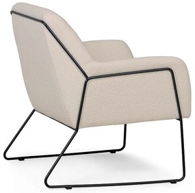 Fotoliu design crem MILAN