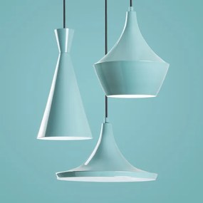 Lustră suspendată pe cablu TOM, 3 x E27, 40 W, 230 V, albastră