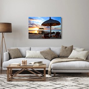 Tablou - Apus de soare în Mauritius (90x60 cm)