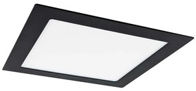 Corp de iluminat LED încastrat VEGA LED/12W/230V 2900/3900/5800K 17,5x17,5 cm negru