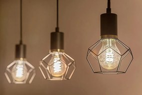 Lustra cu 3 pendule in stil vintage Fran